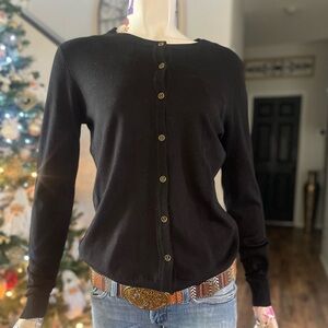 Black Button-Up Cardigan